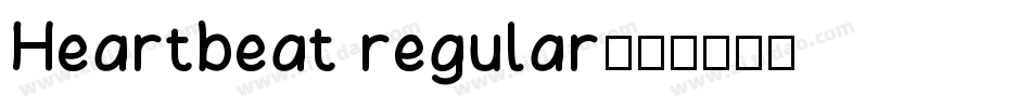 Heartbeat regular字体转换